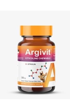 Argivit Citicoline Chewable Sitikolin İçeren Takviye Edici Gıda 30 Tablet Argivit Citicoline Chewable Sitikolin İçeren Takviye Edici Gıda 30 Tablet