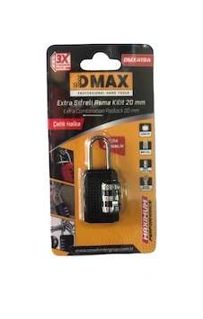 Dmax Extra Şifreli Asma Kilit 20mm Dmx4194 Dmax Extra Şifreli Asma Kilit 20mm Dmx4194