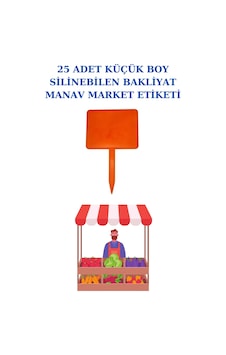 Yaz Sil Küçük Boy Sapla Bakliyat Etiketliği 25 Adet Manav Pazarcı Etiketi 001 Turuncu Yaz Sil Küçük Boy Sapla Bakliyat Etiketliği 25 Adet Manav Pazarcı Etiketi 001 Turuncu