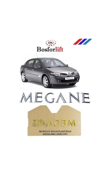 Bosforlift- Renault Megane 2 Arka bagaj Megane Yazısı-BSF-118 Bosforlift- Renault Megane 2 Arka bagaj Megane Yazısı-BSF-118
