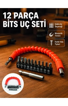 300 Mm Esnek Şaftlı Bits Uç Seti Dar Alanlar İçin Vida Sökme Ve Takma Seti 40823832 300 Mm Esnek Şaftlı Bits Uç Seti Dar Alanlar İçin Vida Sökme Ve Takma Seti 40823832