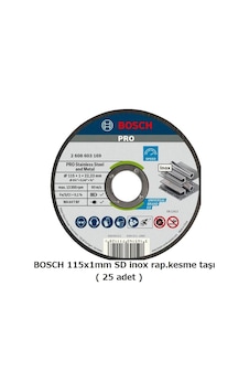 Bosch 115x1mm Sd İnox Rap.kesme Taşı 25 Adet Bosch 115x1mm Sd İnox Rap.kesme Taşı 25 Adet