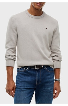 Tommy Jeans Logolu Pamuklu Slim Fit Bisiklet Yaka Örme Kazak Erkek Kazak Dm0dm21787 Pke Gri Tommy Jeans Logolu Pamuklu Slim Fit Bisiklet Yaka Örme Kazak Erkek Kazak Dm0dm21787 Pke Gri