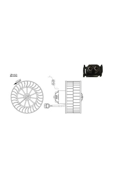 Mahle Kalorıfer Motoru Bmw E36 12v Klımasız Ab44000s 64118390434 Mahle Kalorıfer Motoru Bmw E36 12v Klımasız Ab44000s 64118390434
