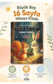 Cesur Tavşan - 16 Sayfa Eğitici Çocuk Hikaye Kitabı - Hediyeli Cesur Tavşan - 16 Sayfa Eğitici Çocuk Hikaye Kitabı - Hediyeli