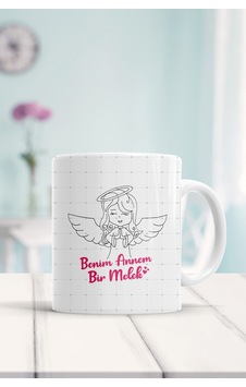 Benim Annem Bir Melek Baskılı Kupa Bardak Beyaz Benim Annem Bir Melek Baskılı Kupa Bardak Beyaz