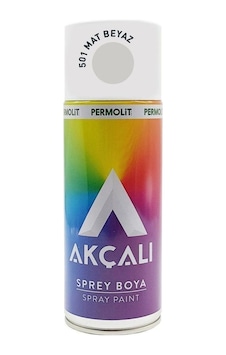 Akçalı Sprey Boya 501 Mat Beyaz 400 Ml 1. Kalite Beyaz Mat Akçalı Sprey Boya 501 Mat Beyaz 400 Ml 1. Kalite Beyaz Mat