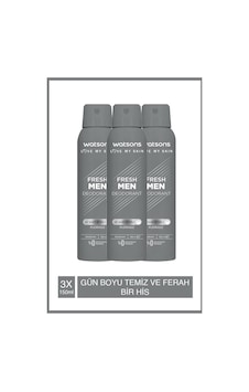 Watsons Fresh Pudrasız Erkek Sprey Deodorant 3 x 150 ML Watsons Fresh Pudrasız Erkek Sprey Deodorant 3 x 150 ML