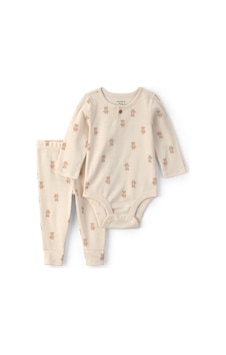 Carter's Erkek Bebek Layette Body Pantolon Takım Krem 1v416910