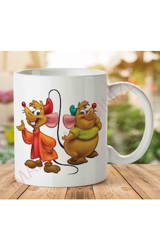 Cinderella-mice-png İki Tarafı Baskılı Kupa Bardak.jpg
