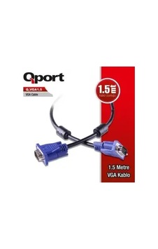 Qport Q-vga1.5 15 Pın Fıltrelı Vga Kablo 1.5mt Diğer Qport Q-vga1.5 15 Pın Fıltrelı Vga Kablo 1.5mt Diğer
