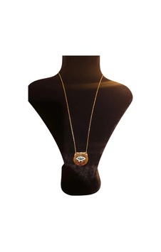Slowshe 14 K Gold Kaplama Üç Damla Göz Vıp Kolye Zincir Uzunluğu: 45 Cm altın