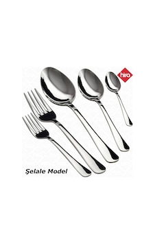Hira Şelale Paslanmaz Çelik 30 Parça Çatal Kaşık Kutulu Set Gümüş Hira Şelale Paslanmaz Çelik 30 Parça Çatal Kaşık Kutulu Set Gümüş