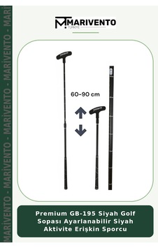 Premium Gb-195 Siyah Golf Sopası Ayarlanabilir Siyah Aktivite Erişkin Sporcu Premium Gb-195 Siyah Golf Sopası Ayarlanabilir Siyah Aktivite Erişkin Sporcu