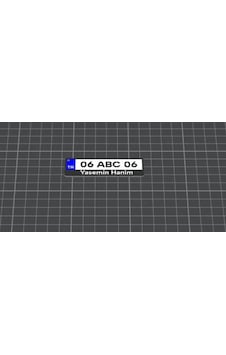 Kişiye Özel Plaka Tasarımlı Anahtarlık 3d Baskı İsimli Plaka Anahtarlık Çok Renkli Kişiye Özel Plaka Tasarımlı Anahtarlık 3d Baskı İsimli Plaka Anahtarlık Çok Renkli