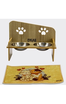 Pikas Pati Mama Kabı 2 Kaseli Kedi Köpek Suluk Mamalık Ve Paspas Pikas Pati Mama Kabı 2 Kaseli Kedi Köpek Suluk Mamalık Ve Paspas