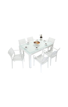 Depootoptan Mandella Wood 90 x 150 CM Cafe Koltuk Camlı Masa Takımı Beyaz Depootoptan Mandella Wood 90 x 150 CM Cafe Koltuk Camlı Masa Takımı Beyaz