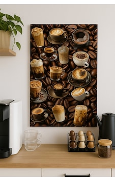 Kahve Tutkusu Barista Sanatı Ve Sıcak Enerji Cam Tablo