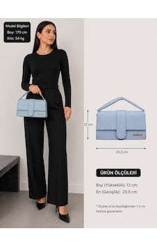 Moda Çınar Şık Yeni Model El Ve Kol Çantası Model:elkolçanta1 Mavi