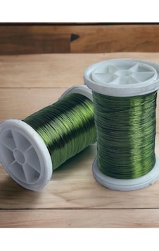 Gürbüz Filografi 0.30 Mm 100gr- 150m Yeşil Renkli Bakır Filografi Teli Gürbüz Filografi 0.30 Mm 100gr- 150m Yeşil Renkli Bakır Filografi Teli