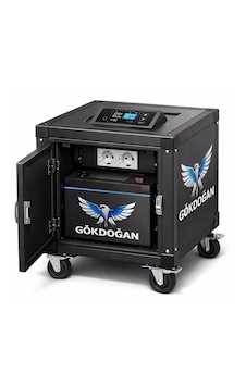 Gökdoğan Enerji 1kw Taşınabilir Lityum Akülü İnverterli Kesintisiz Güç Kaynağı Kabini Karavan Uyumlu