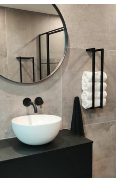 Dione Store Dekoratif Havluluk Duvara Monte Depolu Havluluk Otellere Siyah