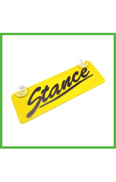 Vaveni Stance Yazılı Sarı Dekor Plaka Vantuzlu Cam Süsü 22x7.5cm Arz Vaveni Stance Yazılı Sarı Dekor Plaka Vantuzlu Cam Süsü 22x7.5cm Arz