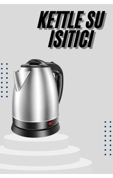 Kettle C F Tipi 220-240v Paslanmaz Çelik Elektrik Kablolu Otomatik Kapanma - 8912733562118