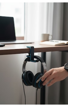 Masa Kenarı Oyuncu Kulaklık Standı Mavi Masa Kenarı Oyuncu Kulaklık Standı Mavi
