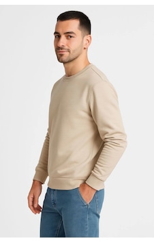 Modi Green Üç İplik Şardonlu Erkek Sıcak Tutan Bej Bisiklet Yaka Sweatshirt Modi Green Üç İplik Şardonlu Erkek Sıcak Tutan Bej Bisiklet Yaka Sweatshirt