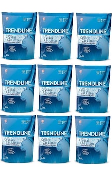 Trendline Tozsuz Silika Kedi Kumu 3,6 Lt 9'Lu Set