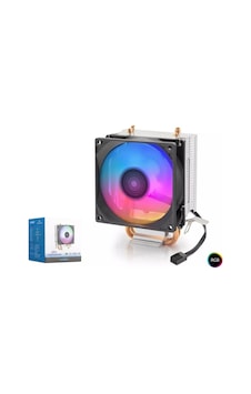 Nodar Nd2608 İşlemci Soğutucu 2 Bakır Borulu Rgb Fanlı Kompakt Nodar Nd2608 İşlemci Soğutucu 2 Bakır Borulu Rgb Fanlı Kompakt