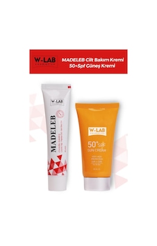 W-Lab Cosmetics Madeleb Krem + W-Lab Cosmetics Güneş Koruyucu Krem Set