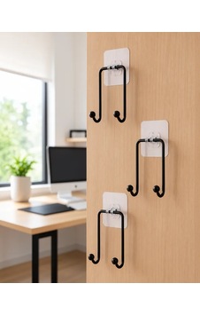 Astraltech 3'lü Yapışkanlı Askı Seti Mutfak Banyo Çok Renkli