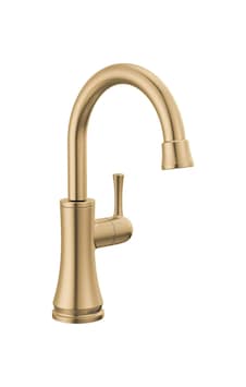 Delta Faucet 1920-cz-dst Geleneksel İçecek Musluğu, Şampanya Bronz Açık Beyaz Delta Faucet 1920-cz-dst Geleneksel İçecek Musluğu, Şampanya Bronz Açık Beyaz