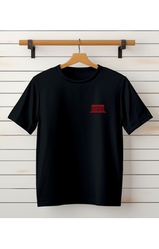 Aselinda Gazi Mustafa Kemal Atatürk Baskılı Unisex T-shirt -anıtkabir Detaylı Tişört Siyah