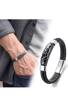 Moncuk Design Obsidyen Nova Doğal Taşlı Deri Çelik Erkek Bileklik 33512b1d18 Çok Renkli Moncuk Design Obsidyen Nova Doğal Taşlı Deri Çelik Erkek Bileklik 33512b1d18 Çok Renkli