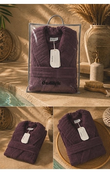 Özdilek Opulent Touch Bornoz Mor L Beden Özdilek Opulent Touch Bornoz Mor L Beden