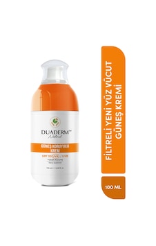 Duaderm Yeni Nesil Filtreli Yüz Ve Vücut Güneş Kremi SPF30 100 ML