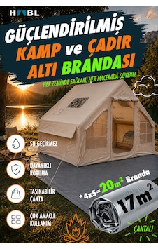Güçlendirilmiş Su Geçirmez Kamp Ve Çadır Altı Brandası - 17m2 Çadırlar İçin 5m 4m Güçlendirilmiş Su Geçirmez Kamp Ve Çadır Altı Brandası - 17m2 Çadırlar İçin 5m 4m