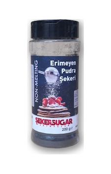 Şeker Sugar Erimeyen Pudra Şekeri 200gr Siyah Diğer Şeker Sugar Erimeyen Pudra Şekeri 200gr Siyah Diğer