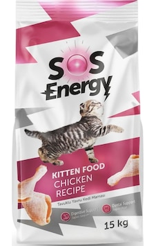Sos Energy Tavuklu Yavru Kedi Maması 15 Kg