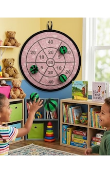 Güvenli Dart Oyunu Cırtlı Toplu Çocuk Oyuncağı Eğlence Ve Beceri Seti - Lisinya Standart Güvenli Dart Oyunu Cırtlı Toplu Çocuk Oyuncağı Eğlence Ve Beceri Seti - Lisinya Standart