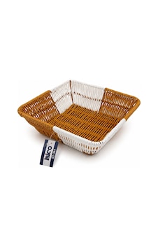 Kare Hasır K.rengi - Beyaz Ekmek Sepeti 24cm 5047 Altın Kare Hasır K.rengi - Beyaz Ekmek Sepeti 24cm 5047 Altın