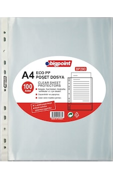 Bigpoint Poşet Dosya Ekonomik 100 'Lü 10 Paket Paket Bp290