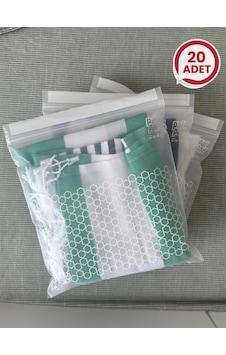 Zip Bag Premium Kilitli Çok Amaçlı Poşet 20 Adet 27x30 Cm Şeffaf Zip Bag Premium Kilitli Çok Amaçlı Poşet 20 Adet 27x30 Cm Şeffaf