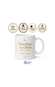 Evrensel Çekim Yasası İstedim Ve Oldu Başarı Şans Kupası Hediye Bardak Beyaz / Çok Renkli Evrensel Çekim Yasası İstedim Ve Oldu Başarı Şans Kupası Hediye Bardak Beyaz / Çok Renkli