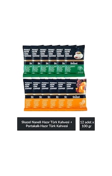 Naneli Hazır Türk Kahvesi 100 Gr X 6 Adet + Portakallı Hazır Türk Kahvesi 100 Gr X 6 A Naneli Hazır Türk Kahvesi 100 Gr X 6 Adet + Portakallı Hazır Türk Kahvesi 100 Gr X 6 A
