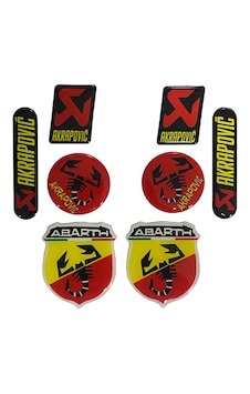 Akrapoviç 4'lü 3d Sticker Set Arr1494 Akrapoviç 4'lü 3d Sticker Set Arr1494