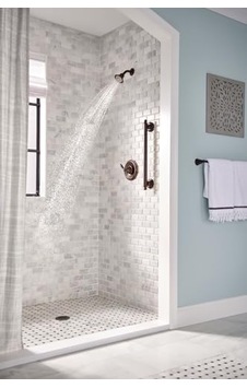 Moen T2152eporb Brantford Positemp Shower Trim Kit Without Valve, Oil-rubbed Bronze